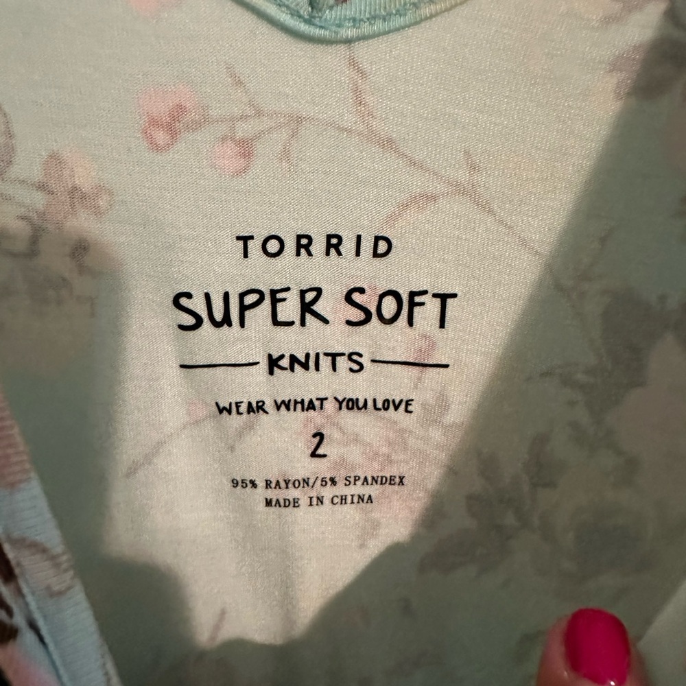 Torrid Size 2 Super Soft Knits - Spring Collection - Cold Shoulder Dress - Picture 2 of 2